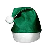 Windy City Novelties (12 Pack) Green Felt Christmas Santa Hats