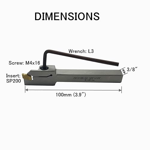 Miniatura 10 de Soporte de separación de torno indexable de 58 pulgadas 34 pulgadas con 10 piezas GTN- SP200 SP300 resistente niquelado ZQ16162020R0203 -