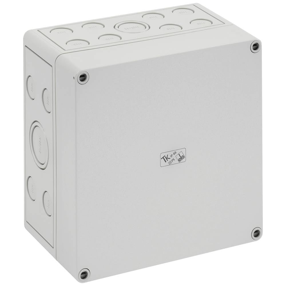 Caja estanca Spelsberg tk-ps 1818-11-m de policarbonato gris con entradas métricas