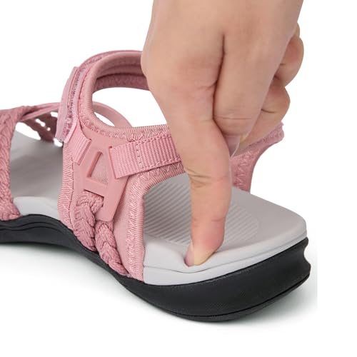 Image of UBFEN Womens Hiking Sandals Outdoor Comfortable Sport | Lightweight, Water Sandals, Adjustable Straps, Arch Support, Ideal for All-Day Wear, Beach, Vacation, Camping, Walking
