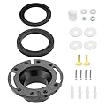 HZ-MONSTAR RV Toilet Seal and 3" Socket RV Toilet Flange Kit, RV Toilet Flange Seal Compatible with RV 300/310/320 Toilets Replace 385345892 Flange, 385311658 Flush Seal, 385311652 Base Seal