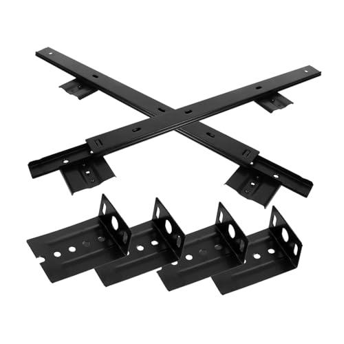 HOMSFOU Guía Corredera para Teclado de Acero Resistente Carril Lateral de Montaje Rail Deslizante para Escritorio Uso Oficina y Hogar Instalación Rápida y Duradera