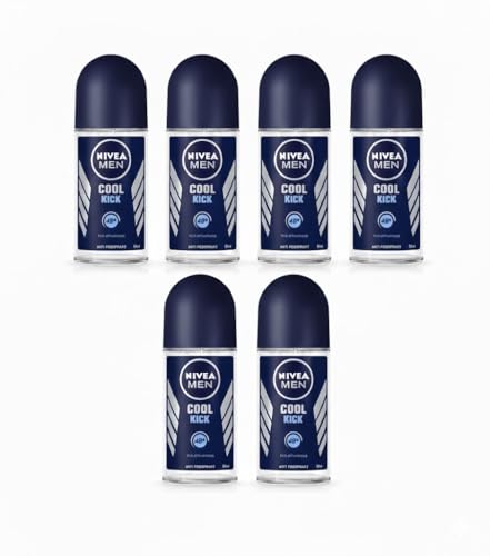 NIVEA Men Cool Kick Deo Roll-on, Anti-Perspirant - 6er Pack (6 x 50 ml)