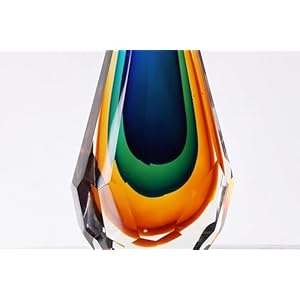 Yaoyuanhandmademuranoglassartdecorsculptureuniquehandcutcubepaperweightforhomedecor Urban Country Home Decor Yaoyuan handmade murano glass art decor sculpture unique hand cut cube paperweight for home decor urban country home decor