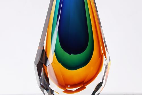 Yaoyuanhandmademuranoglassartdecorsculptureuniquehandcutcubepaperweightforhomedecor Urban Country Home Decor Yaoyuan handmade murano glass art decor sculpture unique hand cut cube paperweight for home decor urban country home decor