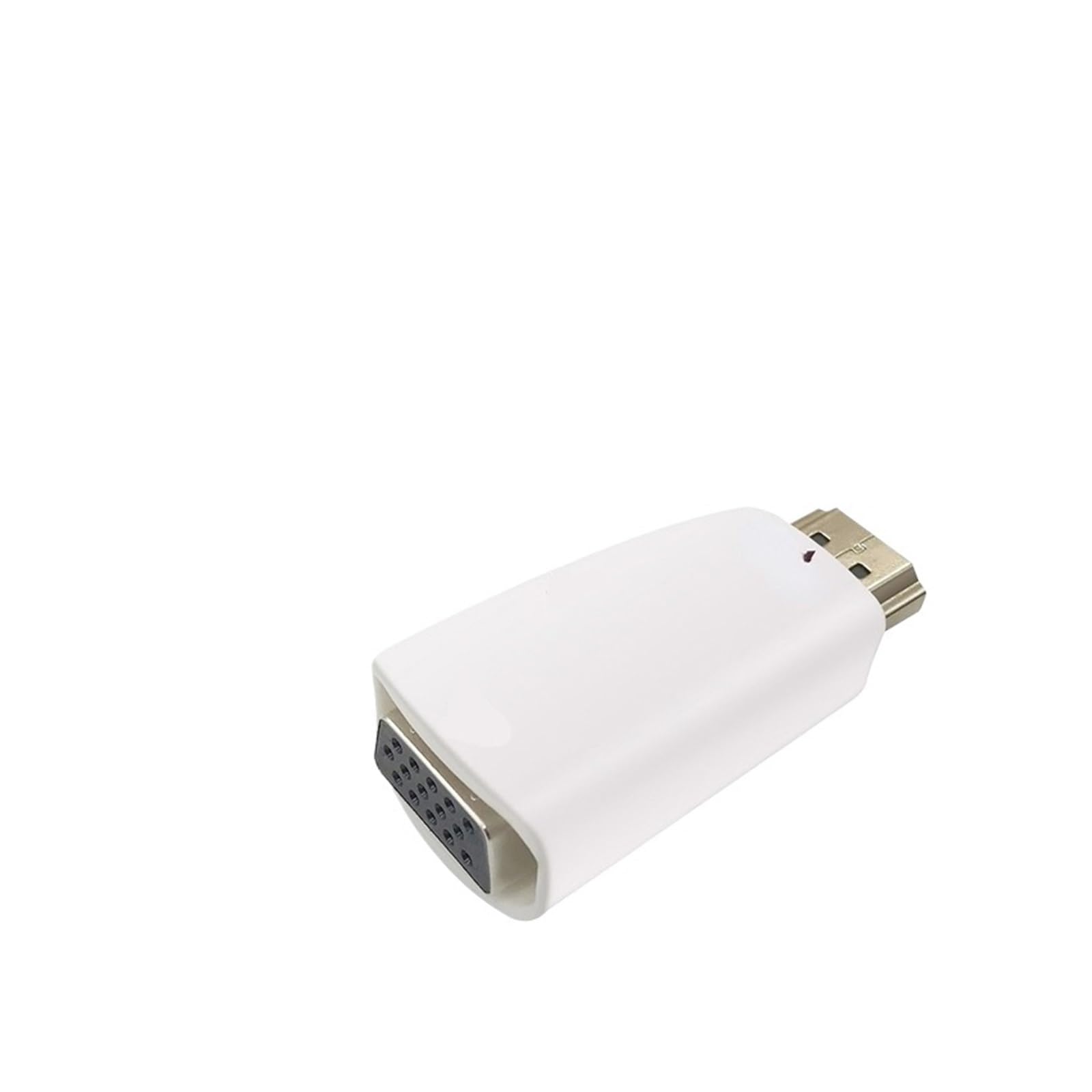 HDMI-Compatible to Adapter, Support 1080P Full HD, with 3.5mm Cable, .5 AUX Ja-ck, for HDTV, M>oni>tor, Projector, PC Computer(White Without Cable)