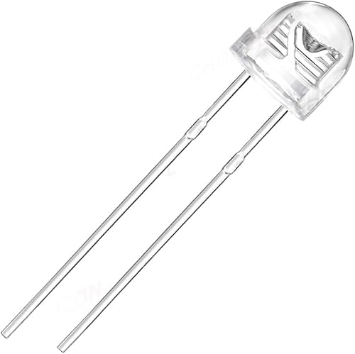 MeLphi 5 unidades de 0.197 in LED de diodo sombrero de paja blanco cálido rojo verde azul UV púrpura amarillo naranja rosa RGB flash gran angular