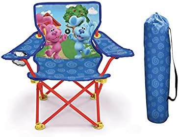 Blues Clues & You Camp Chair for Kids, Portable Camping Fold N Go Chair with Carry Bag