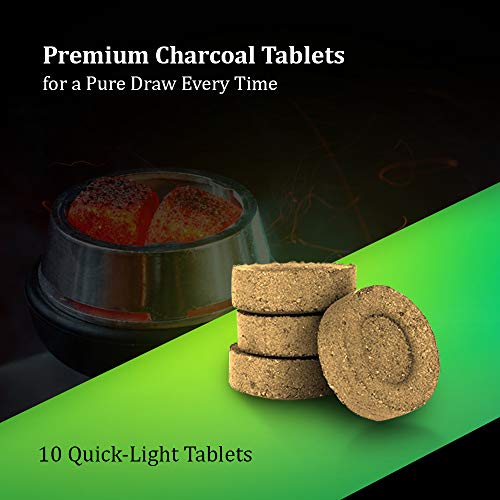 Weeworld Hookah Set - Complete Shisha Package - Authentic Set Includes Single Hose Roll Of Charcoal Replacement Tips Pierced Aluminum Foils And Tongs Ready To Use For Your Smoking Pleasure (Single Pipe) #TOP4