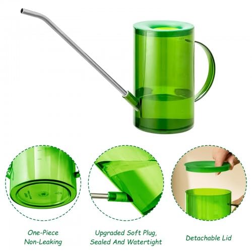 Watering Can Indoor Plants, Garden Watering Can 1L, Large Capacity Watering Can with Long Spout, Plastic Watering Can - Image 2