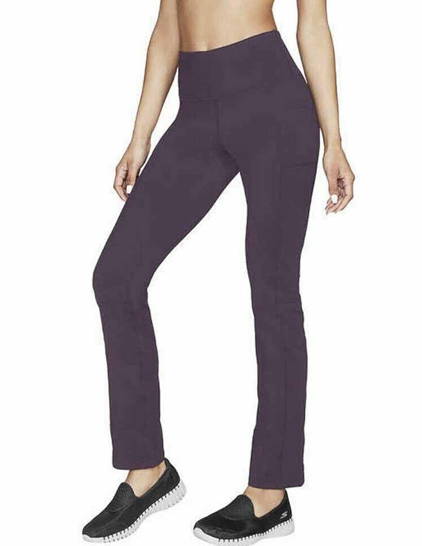 Skechers Womens Size S High Waist Stretch Pants w Pockets Purple