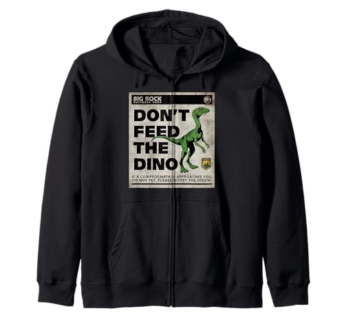 Sweat à capuche zippé Compsognathus Jurassic World Dominion veste décontractée pour adulte