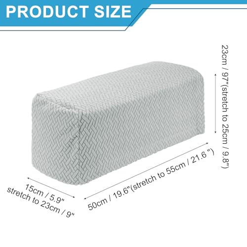 Fundas de reposabrazos para sofa con pasadores giratorios pack de 2 unidades 3