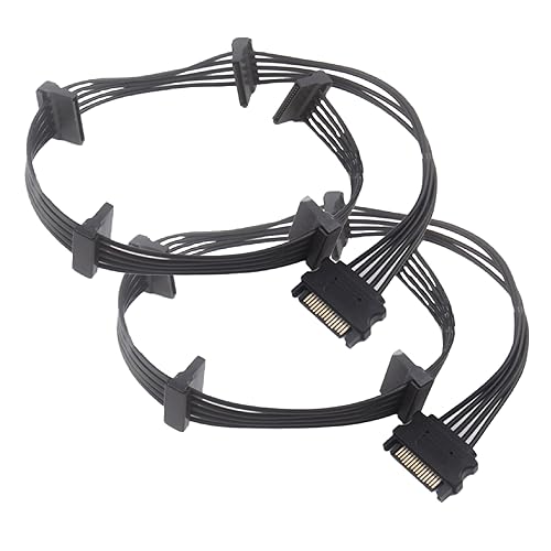 Amazon.co.jp: HAMILO 電源5分岐ケーブル 延長ケーブル 自作PC SATA 15