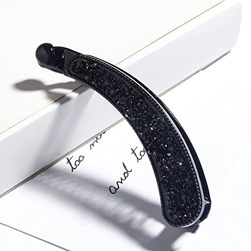 3 piezas Pinzas para cabello con diseño de piedra brillante, accesorios para el cabello de color blanco, negro, marrón y multicolor miniatura 7