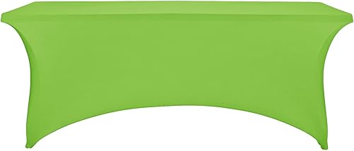 Miniatura 2 de FORLIFE - Fundasmanteles de elastano, de ajuste universal para mesas rectangulares de 6 pies, para patios, bodas, banquetes, fiestas (6 pies, verde