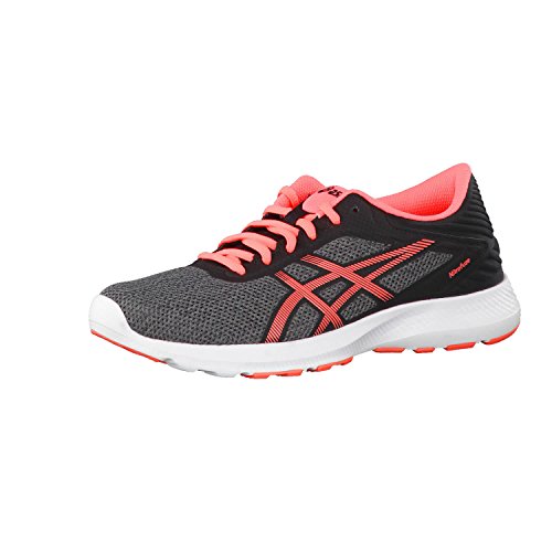 Asics Damen Nitrofuze Laufschuhe, Grau (Carbon/Flash Coral/Black), 37 EU