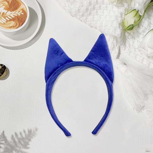 [Watreketal] シープドッグコスチュームヘッドバンドテールボウタイスカートグローブ（またはグラス）ハロウィーンアニマルロールプレイアクセサリーアダルトブルーヒーラードレスアップ - 画像3