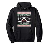 Ho Ho Ho Now I Have a Machine Gun Ugly Christmas Sweater Pullover Hoodie