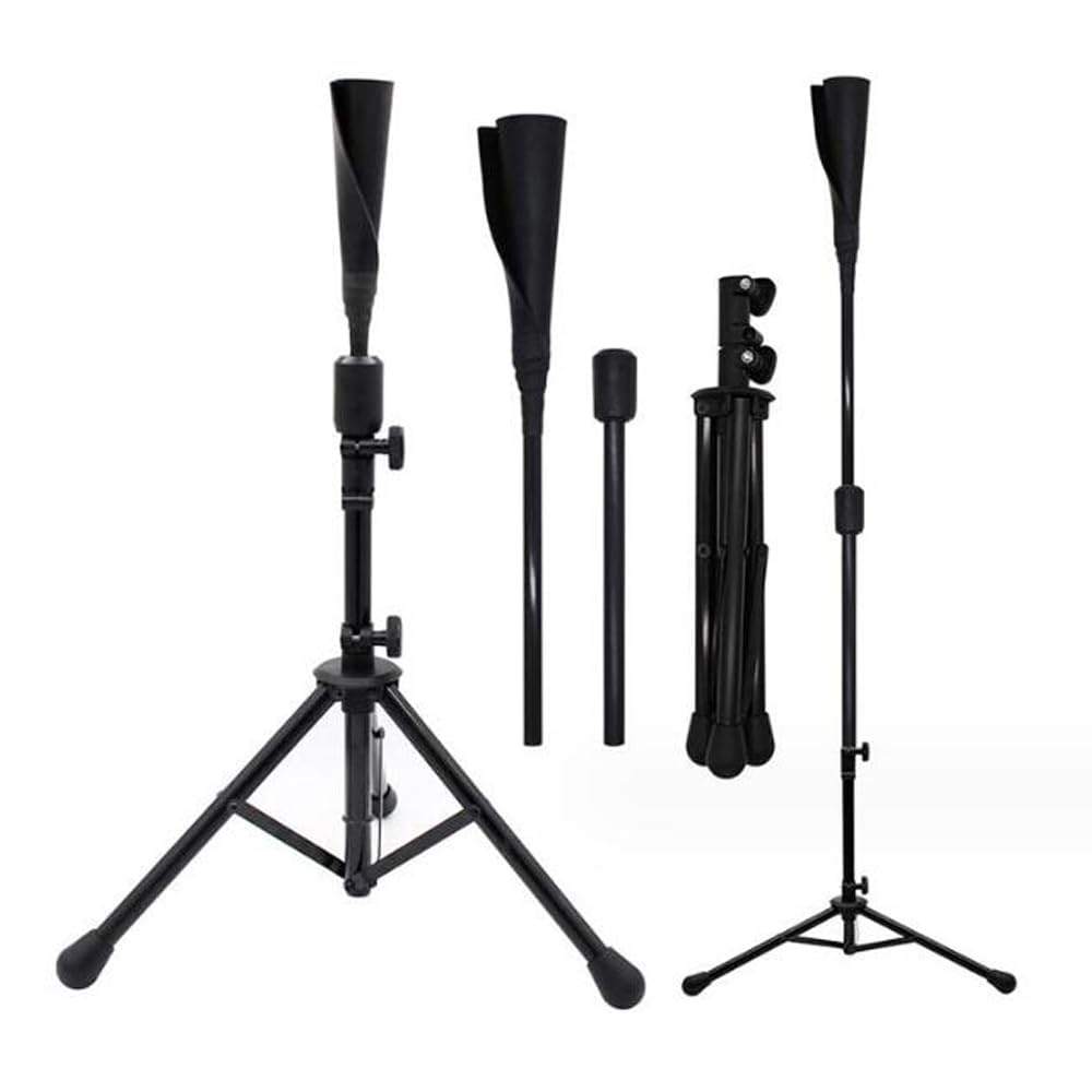 Béisbol Batting Tee Portátil Softball Batir Trípode Base de Té Soporte Altura Ajustable con Bolsa de Transporte para Adultos y Jóvenes Entrenamiento de Golpe