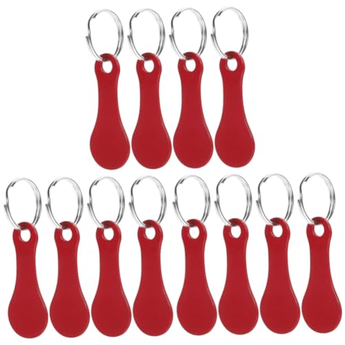 NUOBESTY 12pezzi Portachiavi Per Gettoni Shopping Pratici Per Della Decorativi e Funzionali Colore