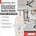 Anderic Wall Mount Bracket for Hunter 99122, 99123, RAN003, K047402 and Other Same Style Handheld Remote Control transmitters - 99122WM - White