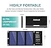 Nekteck 21W Solar Charger(5V/3A Max) with 2 USB Port, IPX4 Waterproof Portable and Foldable Hiking Camping Gear SunPower USB Solar Panel Compatible with iPhone, iPad, Samsung Galaxy, and More