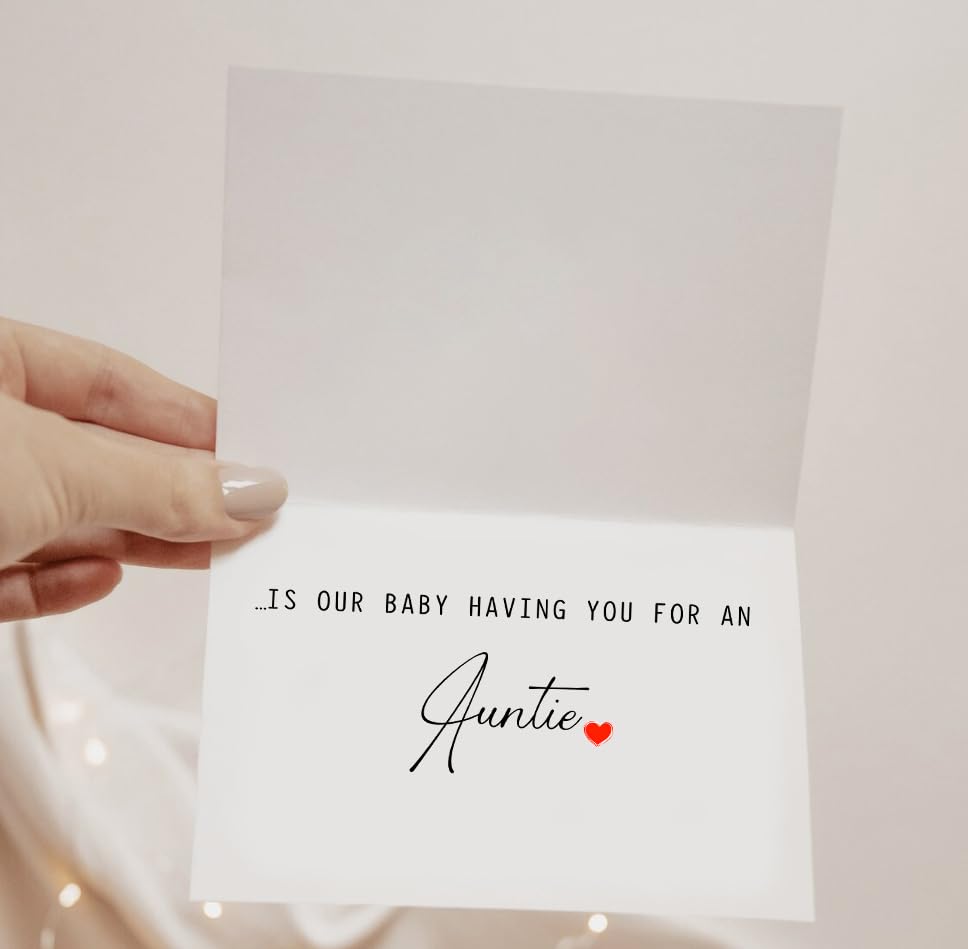 Image of The Only Thing Better Than Having You As My Best Friend ...Is Our Baby Having You For An Auntie - Pregnancy Announcement Greeting Card - Best Friend Card - We're Pregnant Card - Mother's Day Gift