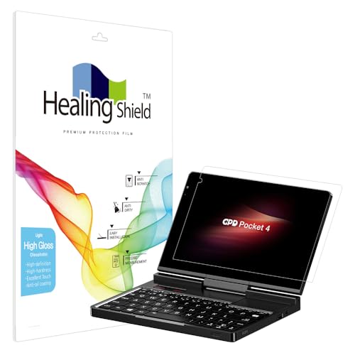 Healingshield XLV[tیtB Screen Protector Light Oleophobic High Gloss Film Compatible with GPD Pocket 4
