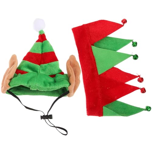 Disfraz para perro gorro y collar navideño POPETPOP