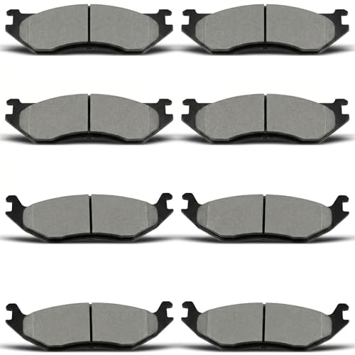 evkingauto D966 D967 8pcs Front Rear Ceramic Brake Pads