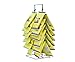 Two Round Strip Snacks Potato Chips Display Rack in Black - 22 H x 8.5 W Inches, 26 Clips Candy Display Rack