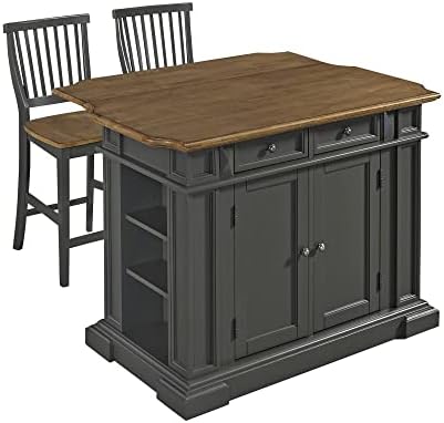Amazon.com: Catskill Craftsmen Butcher Block Island with Raised Panel Doors and Drop Leaf : Home ...