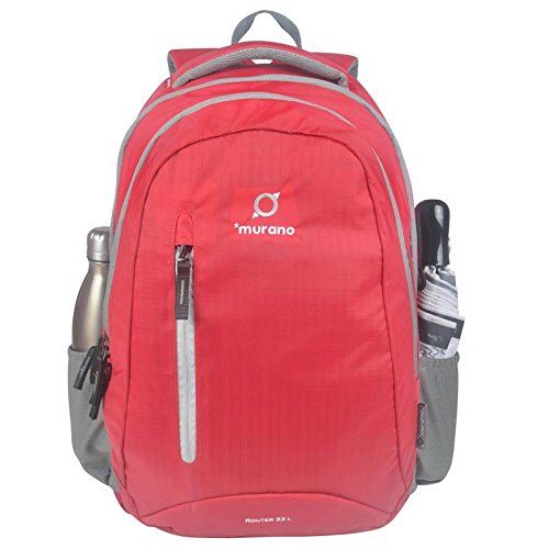 Murano Router 33 LTR Laptop Backpack for 15.6 inch Laptop and Nylon Water Resistance Backpack- Red (B077D4P3XT) Amazon Price History, Amazon Price Tracker