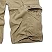 JEShifangjiusu Mens Belt Cargo Shorts with Multi Pockets Hiking Casual Short Pants All Cotton Strench Work Short (Khaki,31)