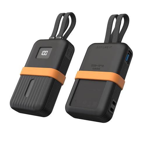 Custodia protettiva silicone per Anker Power Bank copertura antiurto antipolvere per 10.000 mAh 30 W per 20.000 mAh 30 W Bank 20000 mAh 30 W nero