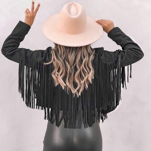 Veste en daim à pompons pour structurer une silhouette sans effort - 3