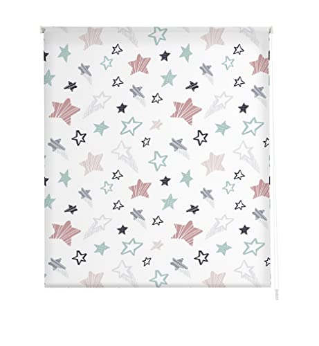 Estoralis Infantiles | Estor Enrollable Diseño Moderno | Translúcido Estampado Digital | Modelo I-2163 | 150 x 180 cm (Ancho/Alto) Tamaño Tela 147 x 175 cm | Estores para Ventanas y Puertas