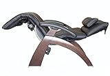 Perfect Chair Human Touch The Omni-Motion Dark Walnut PC-600 Power Recline Ergonomic Zero Gravity Premium Leather Recliner with Memory Foam and Heat - Black PC-Live