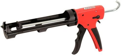 PRPSMCPRO Pro Series Professional Silicone Sealant Gun in Lightweight and Durable Plastic, Suitable for Mastic, Acrylic, Polyurethane and Glue, Anti-Drop System, Accessories Included