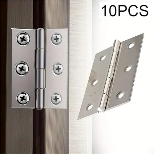 Charnières plates acier inoxydable pour boîte bois et placard de cuisine - 3