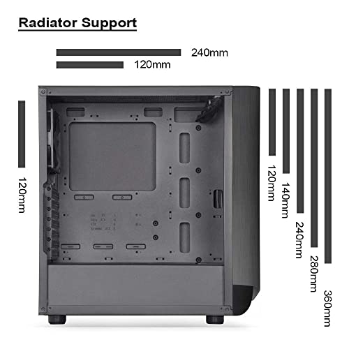 Image of Silverstone Technology SETA A1 Titanium on Black Premium ATX /Micro-ATX Case with Temperd Glass - SEA1TB-G