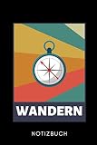 WANDERN NOTIZBUCH: A5 Notizbuch KARIERT Wandern Geschenke | Gipfelbuch |...