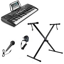 ♫★ 61 KEY KEYBOARD ELECTRONIC PIANO: 61 keys keyboard piano with multiple modes including a teaching function is designed for little hands to prevent frustration seen when learning on adult sized instruments ♫★ MULTI-FUNCTION & LIGHT WEIGHT: Multi-fu...