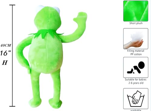 Yiyo YY012 16 Inch Kermit The Frog Plush Doll,Soft Kermit The Frog Stuffed Plush.Green Color. thumb #1