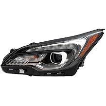 OUKANING - For 2019 2020 Buick Envision Full LED Headlight Headlamp Assembly Replacement Driver Left Side Chrome Housing Clear Lens
