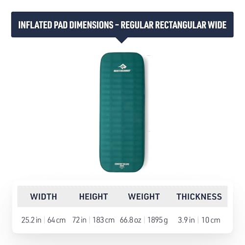 Image of Sea to Summit Comfort Deluxe Self-Inflating Foam Camping Mattress, Regular