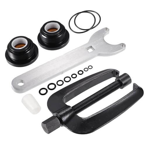 Image of uxcell 1 Set Front Mount Steering Cylinder Seals with Wrench for HC5340 HC5341 HC5342 HC5343 HC5344 HC5345 HC5346