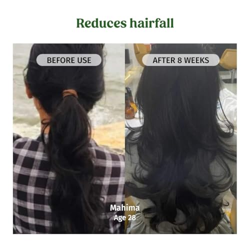 Image of Vilvah Hair Regrowth Oil | Reduces Hair Fall & Boosts Regrowth | With Pumpkin Seed, Kalonji, Castor Oil & Vitamin E | Strengthens Roots & Improves Scalp Health | Unisex | 100ml