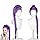 for Rumi Long Braided Cosplay Wig ,for Anime Rumi Costume Purple Wigs for Women and Girl,Demon Purple Braid for Rumii Wig Halloween Cosplay Props